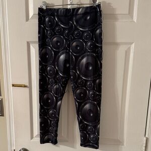 Zara Terez Black Speaker Print Leggings